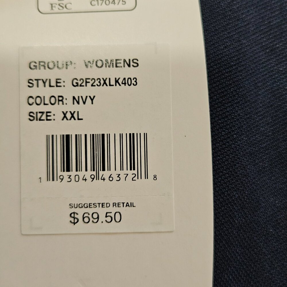 Women's Greg Norman Play Dry Zip Front Short Sleeve Top - Picture 6 of 6